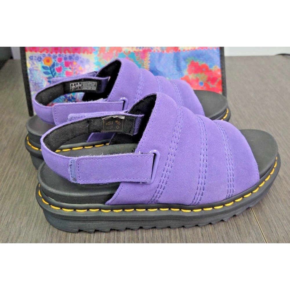 Dr. Doc Martens Kole Suede Platform Sandal US 9/ EU 41 Twilight Purple NEW